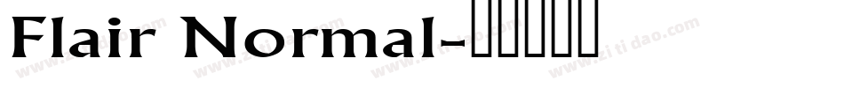 Flair Normal字体转换